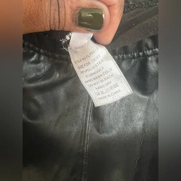 SOLD!!! Faux Leather Pants - Picture 5 of 6